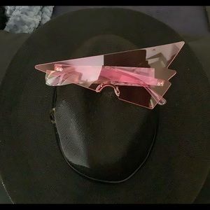 Pink Lightening Bolt Sunglasses
